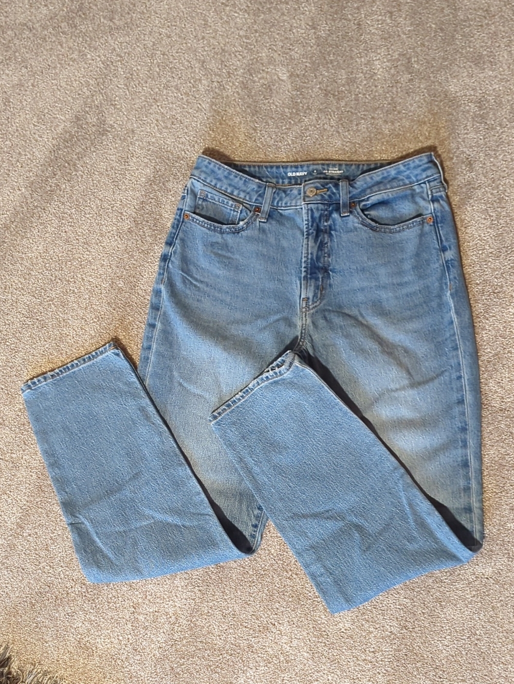 Old Navy Classic Light Wash OG Straight Jeans 8L